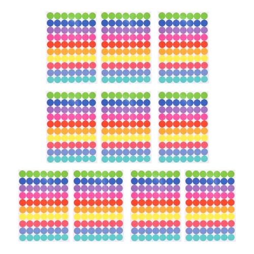 700 Zählt Farbenfrohen Aufkleber 0 75 Zoll Schreibblatt Für Verpackungsdichtungsumschlagskarten Scrapbooking Journaling von Saiyana