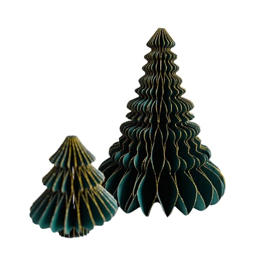 Elegante Papierskulpturen, Schreibtischplatte, Weihnachtsbaum für festliche Feiertage, Handwerk, Party-Dekoration, Ornament, festliches Papierbasteln, Party und Urlaub, Bastelbedarf, von Saiyana
