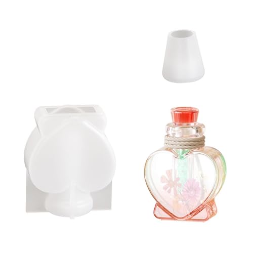 Epoxidharz Driftflaschenform Herzförmige Wunschflaschen Anhängerform Nachtlicht Schlüsselanhänger Schmuckherstellung Silikonform Epoxidharz Driftflaschenform Herzförmige Wunschflaschen Anhängerform Nachtlicht Schlüsselanhänger Schmuckherstellung Silikonform von Saiyana