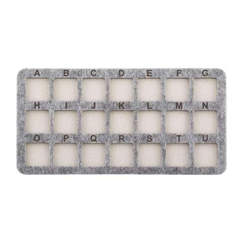 Filzschmuckhandwerksmatte Mit 21 Grids Professional Crafting Matte Für Effiziente Perlensortier Und Schutzschutzorganisatoren Nicht Überrutschen von Saiyana