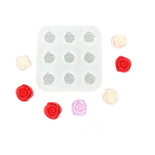 Lebensmittelqualität Silikon Rosenform Für Schokoladenseife Kerze Herstellen Herstellung Wiederverwendbar von Saiyana