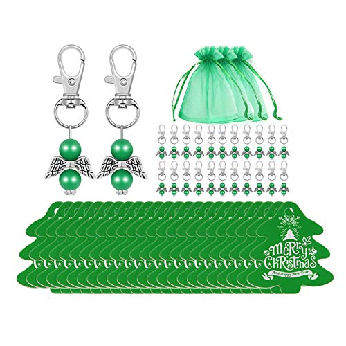 Saiyana 24 Stück/Set Engel-Schlüsselanhänger, Frohe Weihnachtsbaum, Süßigkeitentüten für Babyparty, Hochzeit, Party, Dekoration, Weihnachten, Süßigkeiten, Geschenkkörbe, Ebt Saiyana 24 Stück/Set Engel-Schlüsselanhänger, Frohe Weihnachtsbaum, Süßigkeitentüten für Babyparty, Hochzeit, Party, Dekoration, Weihnachten, Süßigkeiten, Geschenkkörbe, Ebt von Saiyana