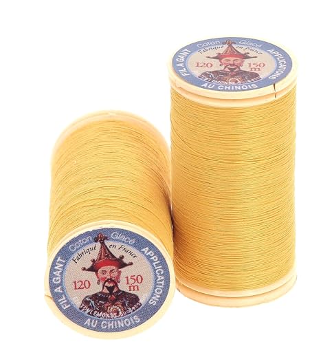 Sajou Knäuel mit Handschuh-Garn – Patchwork-Garn und aufgetragen, chinesisches Garn – hergestellt in Frankreich – Farbe 334: Mais Sajou Knäuel mit Handschuh-Garn – Patchwork-Garn und aufgetragen, chinesisches Garn – hergestellt in Frankreich – Farbe 334: Mais von Sajou