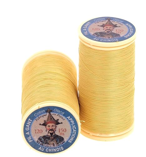 Sajou Knäuel mit Handschuh-Garn – Patchwork-Garn und aufgetragen, chinesisches Garn – hergestellt in Frankreich – Farbe 335: Poussin Sajou Knäuel mit Handschuh-Garn – Patchwork-Garn und aufgetragen, chinesisches Garn – hergestellt in Frankreich – Farbe 335: Poussin von Sajou