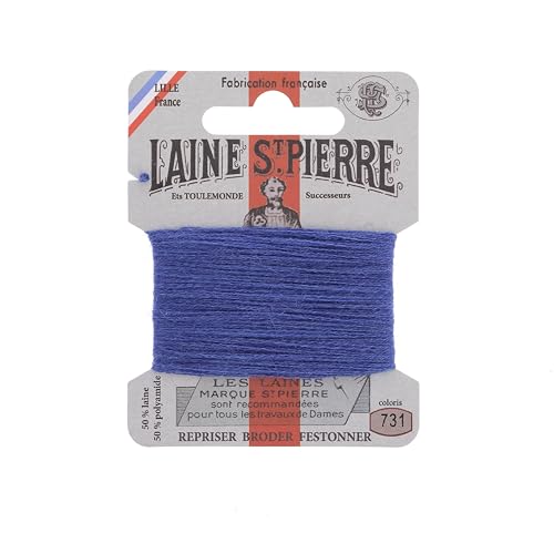 Sajou Wollkarte Saint-Pierre Farbe Ozean: 731 von Sajou