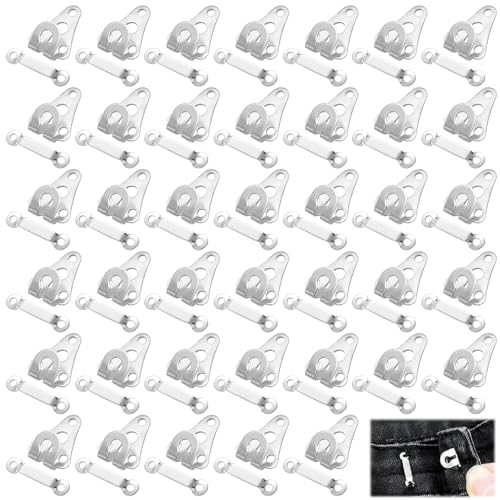 Hosenverschlüsse, Haken und Stange, 40 Stück, Hosen-Clips, Haken- und Ösenverschlüsse für Kleidung, Knopfhaken, Kleider-Clips, um Lücken zu verhindern, Hosenhaken für Reparaturen, Hosen, Kleider Hosenverschlüsse, Haken und Stange, 40 Stück, Hosen-Clips, Haken- und Ösenverschlüsse für Kleidung, Knopfhaken, Kleider-Clips, um Lücken zu verhindern, Hosenhaken für Reparaturen, Hosen, Kleider von Sakerr