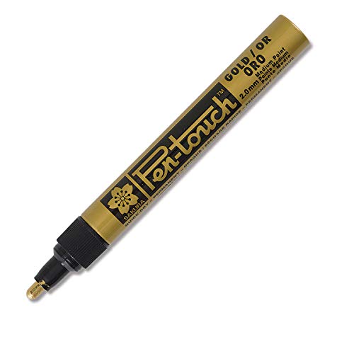 Sakura Pen-Touch GOLD (#51), MEDIUM 2.0mm, Permanent-Marker, 1 Stück von Sakura Pen-Touch