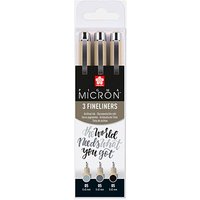 Sakura Pigma Micron Fineliner-Set farbsortiert 0,45 mm, 3 St. von Sakura