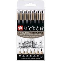 6 + 1 GRATIS: Sakura Pigma Micron Fineliner-Set schwarz, 6 St. + GRATIS Brush-Pen 6 + 1 GRATIS: Sakura Pigma Micron Fineliner-Set schwarz, 6 St. + GRATIS Brush-Pen von Sakura