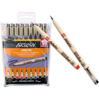 Pigma brush Pinselstifte, 9er-Set von Multi