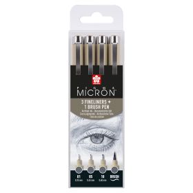 Pigment Liner Sakura Pigma Micron Set Kaltgrau Pigment Liner Sakura Pigma Micron Set Kaltgrau von Sakura