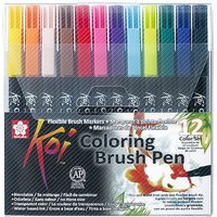 Pinselstift Koi Coloring Brush Set, 12 Farben von Multi