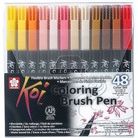 Pinselstift Koi Coloring Brush Set, 48 Farben von Multi