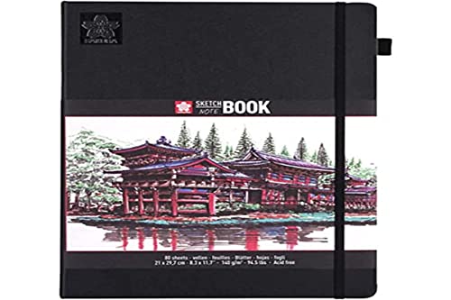 Sakura 94140005 Skizzenbuch, cremeweiß, 80 Blatt, Papier, Weiße Seiten, 21 x 29,7 cm, stück von SAKURA