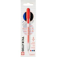 Sakura Gelly Roll Retractable Classic Gelschreiber transparent 0,4 mm, Schreibfarbe: farbsortiert, 3 St. von Sakura