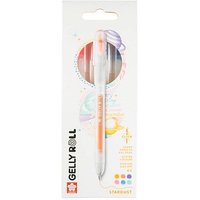 Sakura Gelly Roll Retractable Classic Gelschreiber transparent 0,45 mm, Schreibfarbe: farbsortiert, 6 St. von Sakura
