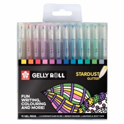 Gelly Roll Stardust Glitter Gelstifte Set 12 Stück von Sakura