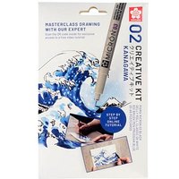 Sakura Große Welle Malset schwarz, 1 Set von Sakura