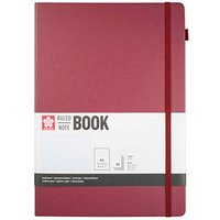 Sakura Notizbuch DIN A4 liniert, maulbeere Hardcover 160 Seiten, 1 St. von Sakura