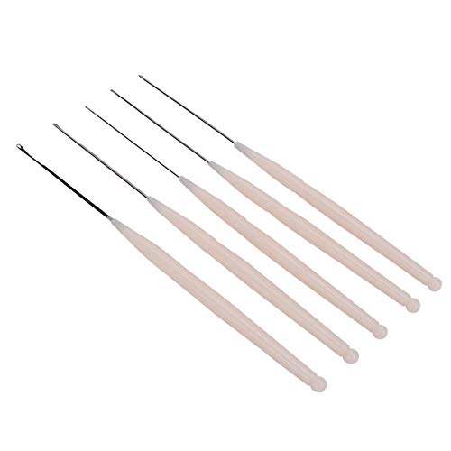 Salaty Perlen Nadeln, Einfädelnadeln, 5 Stück Perlen Werkzeuge Perlen Häkelnadel Schmuck Werkzeuge Tee Haken für Schmuck Herstellung Perlen Lochdurchmesser unter 1,8 mm von Salaty