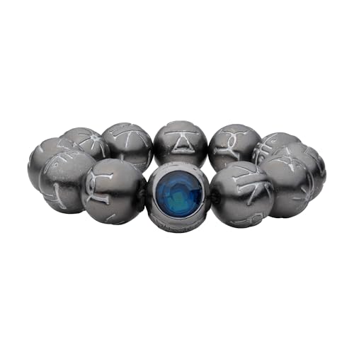 Marvel Studios Black Panther Leuchtende Kimoyo-Perlen, Armband-Requisite, Nachbildung, offizielles Lizenzprodukt, Hochwertiges Basismetall, Acrylstein, Ohne Edelstein. Marvel Studios Black Panther Leuchtende Kimoyo-Perlen, Armband-Requisite, Nachbildung, offizielles Lizenzprodukt, Hochwertiges Basismetall, Acrylstein, Ohne Edelstein. von SalesOne