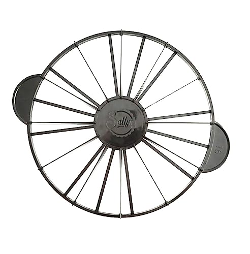 Sallys Torteneinteiler - 12/16 Stücke - ⌀ 27 cm - schwarz, beidseitig wendbar und aus hochwertigem Kunststoff, Tortenbodenschneider, Kuchengitter, Backutensilien Sallys Torteneinteiler - 12/16 Stücke - ⌀ 27 cm - schwarz, beidseitig wendbar und aus hochwertigem Kunststoff, Tortenbodenschneider, Kuchengitter, Backutensilien von Sallys