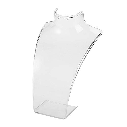Salmue Schmuckständer Schmuckhalter Transparent für Anhänger, Halskette, Schaufensterpuppe, Colliers Kettenständer Schmuckbüste, Schmuckzubehör Schmuckdisplay von Salmue