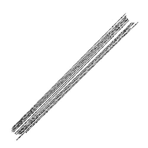 12 -teilige Spiralzähne Scrollsahe Klingen für Effizientes Holz, Metall und Kunststoffschnitt - Hohe Härte Kohlenstoffstahlblätter für Präzisionssägen (#1) (#2) (#3) (#4) (#5) (#6) (#7) von Saluaqui