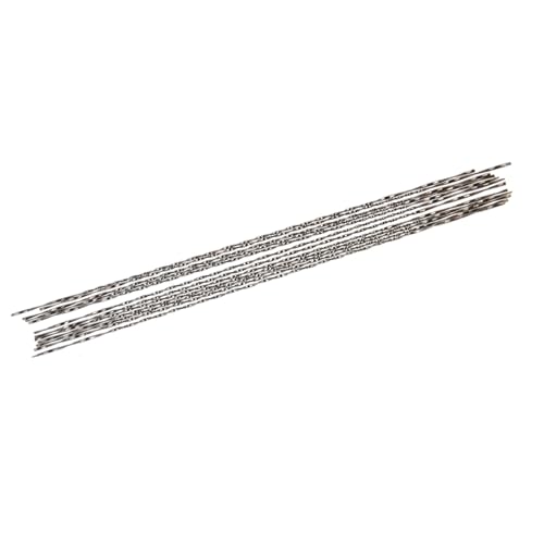 12 -teilige Spiralzähne Scrollsahe Klingen für Effizientes Holz, Metall und Kunststoffschnitt - Hohe Härte Kohlenstoffstahlblätter für Präzisionssägen (#1) (#2) von Saluaqui