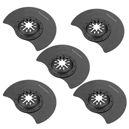 Oszillierende Sägenklingen -Kit für Multi -Tool -Accessoires -Set - 5 Teile, Universelle Grenzfläche, Ideal für Holz, Kunststoff, Weiches Metallschnitt von Saluaqui