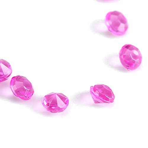Saluaqui 1000 Pcs Bag Transparent 3mm Acrylperlen Vase -Füllstoff für Hochzeits- und Partydekor, DIY Handwerkszubehör, Klare Dekorperlen für die Heimdekoration (Rosig) von Saluaqui