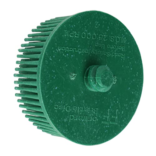 Saluaqui 2 -Zoll -Borstenscheibenscheibenscheiben Schleifbeschichtung Entfernungsscheibe für die Metallburr Rostreinigung Grüner, Effizienter Schaftbefestigung des Schafts (GREEN) von Saluaqui