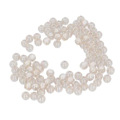 Saluaqui Acrylhaarperlen für Zöpfe und Bärte - 200pcs 12mm Transparent Große Loch Losen Perlen mit Haarfrader für Vielseitiges Styling (GOLD) von Saluaqui