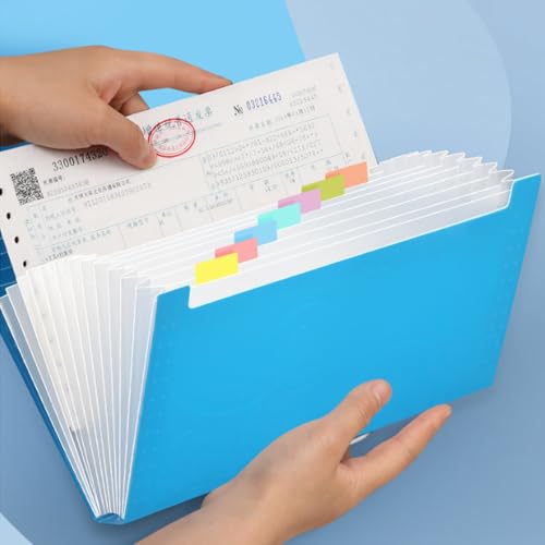 Saluaqui Akkordeon -Dokumentorganisator mit 13 Taschen und Wasserdicht (C-1) von Saluaqui