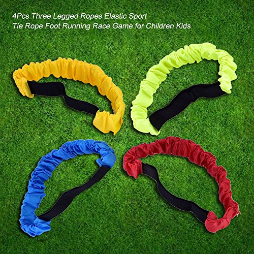 Saluaqui [Elastische Beinbänder für Verstellbares Dreibeiniges Rennseil mit Magic Tape Schnalle | Sicher, Komfortabel und Langlebig Oxford Stoff | für Kinderfuß Laufen Saluaqui [Elastische Beinbänder für Verstellbares Dreibeiniges Rennseil mit Magic Tape Schnalle | Sicher, Komfortabel und Langlebig Oxford Stoff | für Kinderfuß Laufen von Saluaqui