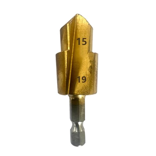 Saluaqui Hochvorbereitete Spigot -Reamer -Bit mit Sechseckiger Schaft für PPR Kunststoffe Robuste Lagerstahl, die die Flugwerkzeuge von Klempner Erweitern Vielseitig für Zuhause und (20) von Saluaqui