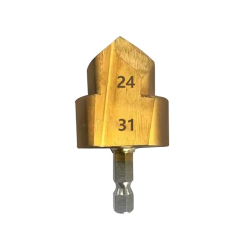 Saluaqui Hochvorbereitete Spigot -Reamer -Bit mit Sechseckiger Schaft für PPR Kunststoffe Robuste Lagerstahl, die die Flugwerkzeuge von Klempner Erweitern Vielseitig für Zuhause und (32) von Saluaqui