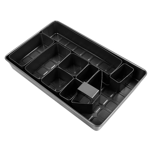 Saluaqui Non -Stick -Backkuchenform Multipurpose Set mit Hoher Temperaturfestigkeit Schwarzer Kohlenstoffstahl Alphabet Buchstaben Zahlen Kuchenpfanne für DIY Back Kreativität (BLACK) von Saluaqui