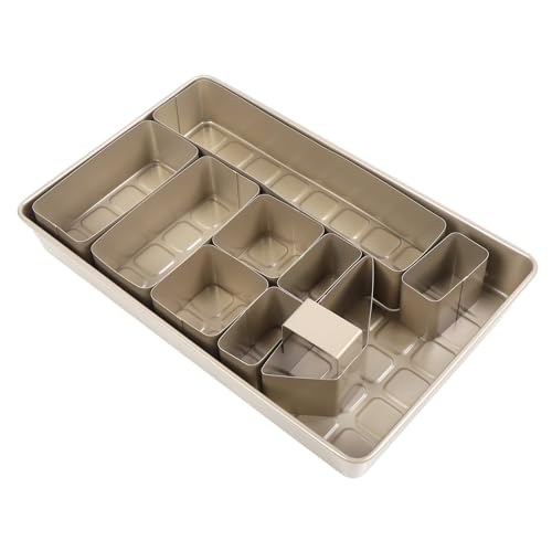 Saluaqui Non -Stick -Backkuchenform Multipurpose Set mit Hoher Temperaturfestigkeit Schwarzer Kohlenstoffstahl Alphabet Buchstaben Zahlen Kuchenpfanne für DIY Back Kreativität (Roségold) von Saluaqui