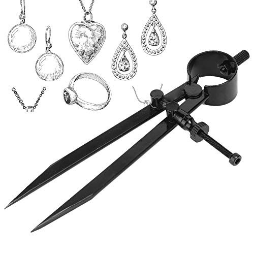 Saluaqui Präzisionsquadratische, Verjüngende Beine Feinen Punkt Teiler für Schmuckmarkierung und Gravurwerkzeuge, Geeignet für Metall, Stein, Holz und Mehr Geeignet (Groß) von Saluaqui