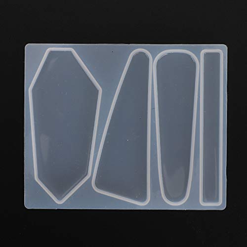 Saluaqui Silikon Barrette Form für -Haarstöcke und Geometrische Epoxidbobby -Stifte, Wiederverwendbares und Einfaches Freisetzungswerkzeug, 2 Set von 2 (Typ 2) von Saluaqui