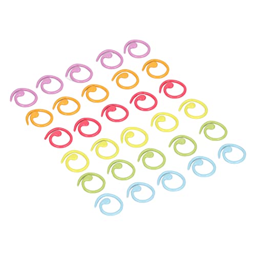 Saluaqui Strickenstichringe mit Farbenfrohen Design Zum Häkeln und Nähen - 30 Prozent Metallstich -Marker Ringe Zum Stricken von Quilthandwerk von Saluaqui