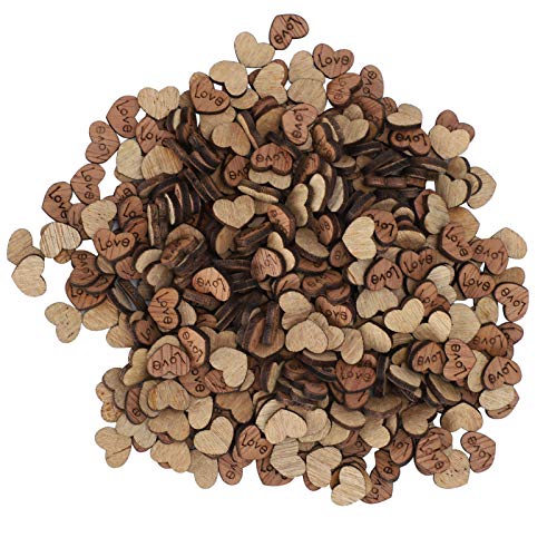Saluaqui Vielseitige 300pcs Holz Herz Konfetti für Valentinstag Hochzeitsdekoration - Naturhandwerk Ornament für DIY -Projekte und Kunstdekoration Saluaqui Vielseitige 300pcs Holz Herz Konfetti für Valentinstag Hochzeitsdekoration - Naturhandwerk Ornament für DIY -Projekte und Kunstdekoration von Saluaqui