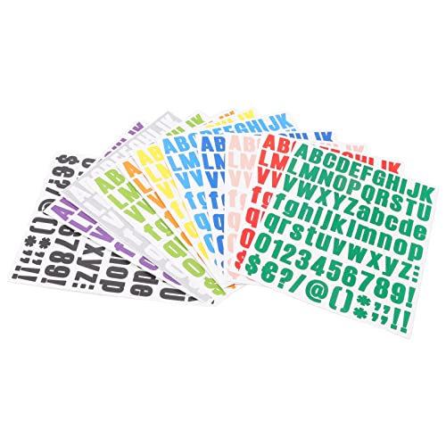 Saluaqui Vielseitigem Eisen auf Buchstaben für Kleidung - 12 Stcs Abriebfestem Wärmeübertragungsaufkleber in 12 Lebendigen Farben - Ideal Zum Anpassen von Stoffen mit Klebstoff HTV von Saluaqui