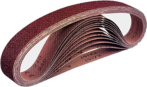 Gewebe-Schleifbänder 96 Stück 13 x 457 mm je 16 x Korn 40/60/80/120/180/240 für Black&Decker Powerfeile Schleifpapier Schleifband-Set von Salvation