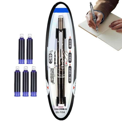 Salyeeluly Füllfederhalter, Flüssiges Schreibgefühl, Ergonomischer 0,38 mm Füller Mit Ausfahrbarer Mittelspitze Für Schule, Büro, Zeichnen, Journaling Und Kunst Salyeeluly Füllfederhalter, Flüssiges Schreibgefühl, Ergonomischer 0,38 mm Füller Mit Ausfahrbarer Mittelspitze Für Schule, Büro, Zeichnen, Journaling Und Kunst von Salyeeluly