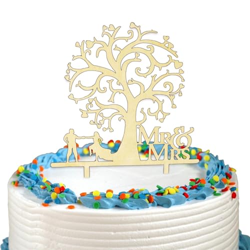 Salyeeluly Verlobter Kuchendeckel - Mr&Mrs Hochzeitstortenaufsatz in Braut- und Bräutigamform,Kreative und bedeutungsvolle Dekoration, Kuchendekoration für Hochzeit, Geburtstag, Jahrestag Salyeeluly Verlobter Kuchendeckel - Mr&Mrs Hochzeitstortenaufsatz in Braut- und Bräutigamform,Kreative und bedeutungsvolle Dekoration, Kuchendekoration für Hochzeit, Geburtstag, Jahrestag von Salyeeluly