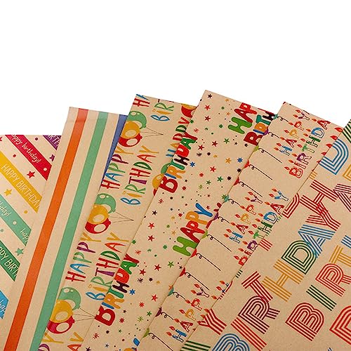 Alles Gute zum Geburtstag-Geschenkpapier, recycelbares Geschenkpapier in großen Mengen zum Verpacken von Geschenken, Kraft-Geschenkpapier für Babyparty, Geburtstag, Valentinstag, DIY-Kunsthandwerk Alles Gute zum Geburtstag-Geschenkpapier, recycelbares Geschenkpapier in großen Mengen zum Verpacken von Geschenken, Kraft-Geschenkpapier für Babyparty, Geburtstag, Valentinstag, DIY-Kunsthandwerk von SamHeng