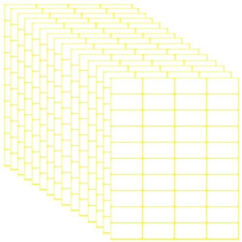 SamHeng 600 Stück Weiß Etiketten Aufkleber, 19x38 mm Rechteck Selbstklebend Klebeetiketten zum Beschriften, Universal Leere Aufkleber Haushaltsetiketten für Flaschen Ordner Schule Büro Küche SamHeng 600 Stück Weiß Etiketten Aufkleber, 19x38 mm Rechteck Selbstklebend Klebeetiketten zum Beschriften, Universal Leere Aufkleber Haushaltsetiketten für Flaschen Ordner Schule Büro Küche von SamHeng