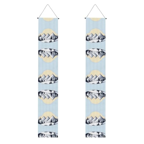 Banner für die Veranda mit weißen Schneebergen, vielseitige Party-Dekorationen, perfekt für Haustür, Wand, Terrasse und mehr Banner für die Veranda mit weißen Schneebergen, vielseitige Party-Dekorationen, perfekt für Haustür, Wand, Terrasse und mehr von SamLng